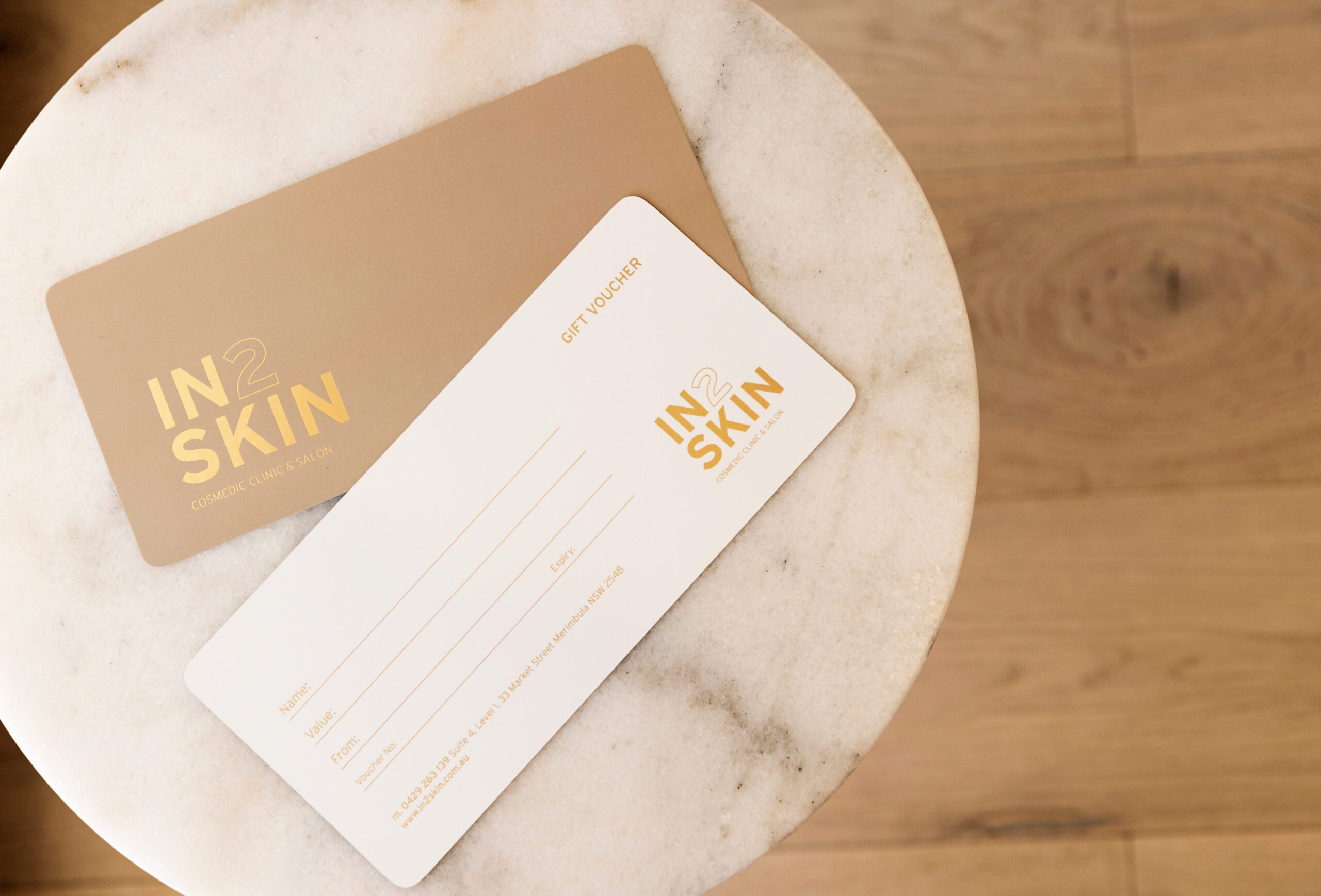 Gift vouchers available at In2skin Cosmedic Clinic